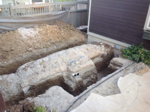After 2 days of digging, ready for forms.