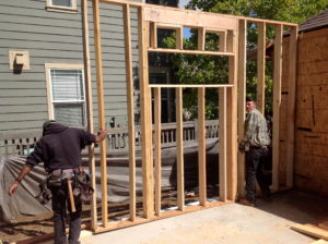 Wall #1 is up!